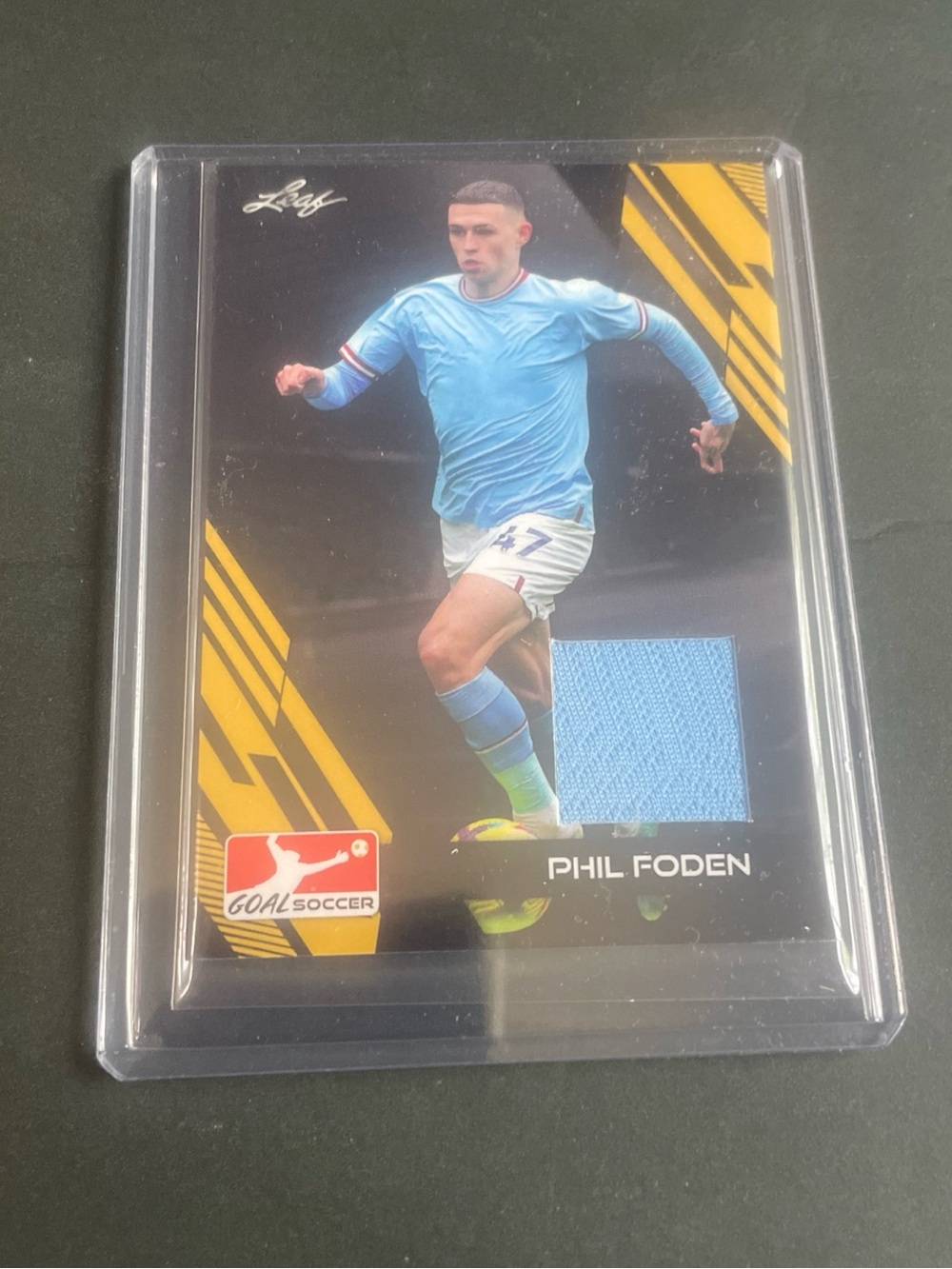 2023 Leaf Goal - Jersey Phil Foden #J-14 Patch Card